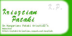 krisztian pataki business card